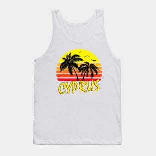 Cyprus Retro Sunset Tank Top